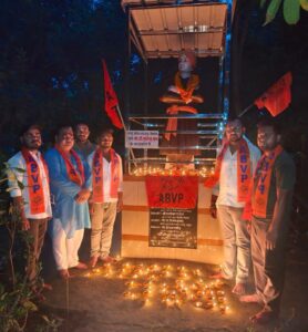 अखिल भारतीय विद्यार्थी परिषद के 78वें स्थापना दिवस पर दीपोत्सव व पुष्पांजलि कार्यक्रम आयोजित!