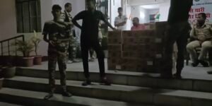 लग़जरी कार से ब्रांडेड अंग्रेजी शराब की बड़ी खेप बरामद!